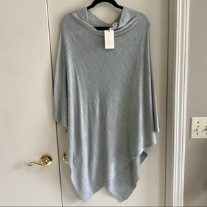 A New Day sweater poncho One Size Grey NWT
